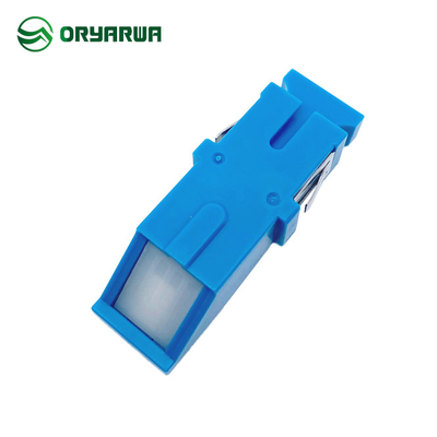 Push In SC Simplex Fiber Optic Adapter Flange Flangeless With Shutter