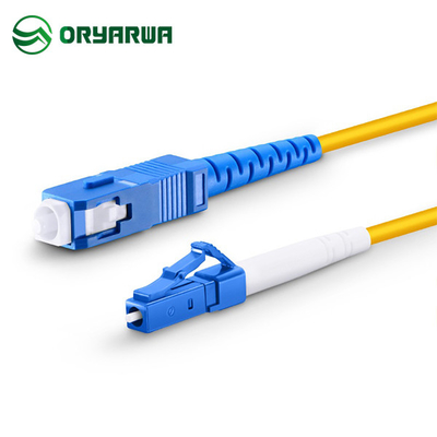 LC UPC al cavo di toppa di singolo modo di fibra ottica dello Sc UPC 3M semplice Jumper