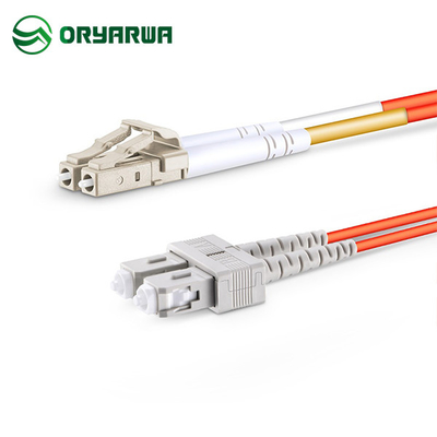 LC UPC alla fibra ottica Jumper Duplex misto dello Sc UPC OM2